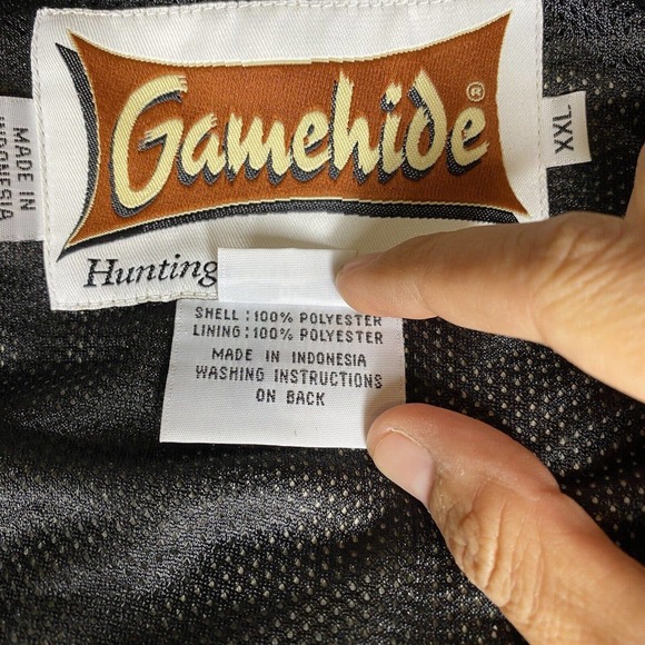 Gamehide Hunting Jacket W/Hood Lost Camo Hush Hide Soft Silent Fabric Size XXL - Picture 11 of 12